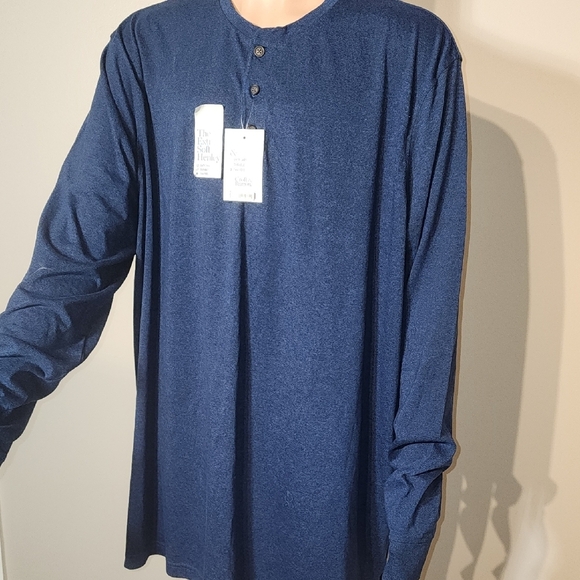 Croft & Barrow Blue Long Sleeve Tee Soft Cotton - Picture 5 of 8